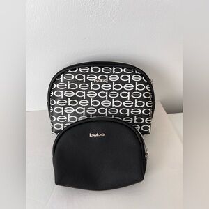 Bebe Monochrome Logo Cosmetic Bag Set